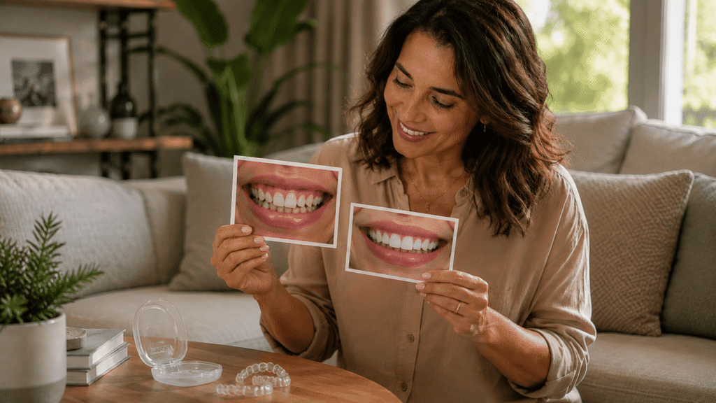 antes e depois invisalign