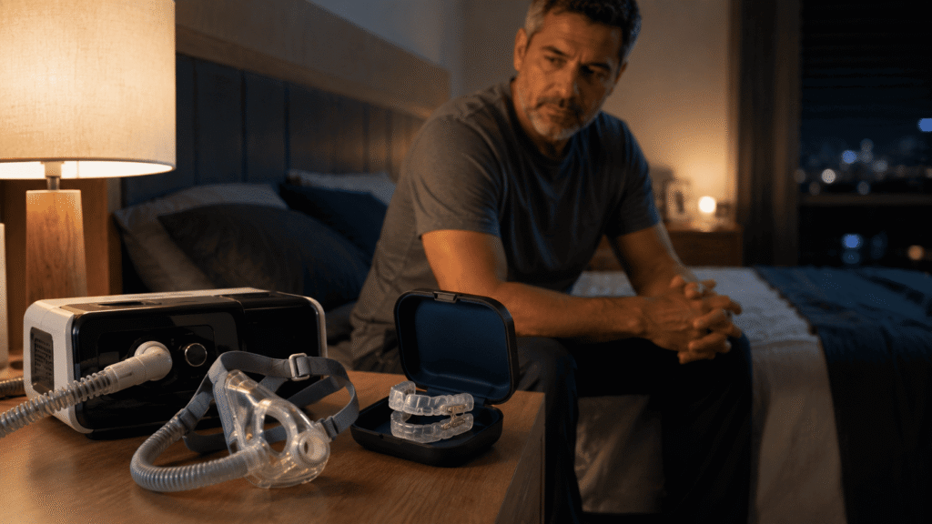 CPAP ou aparelho intraoral